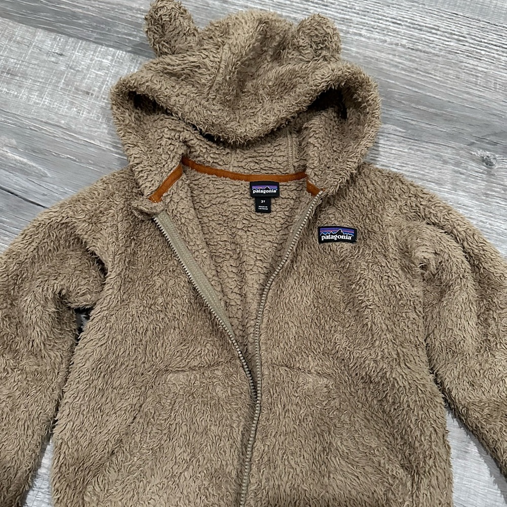 Patagonia Brown Fleece Jacket 3T
